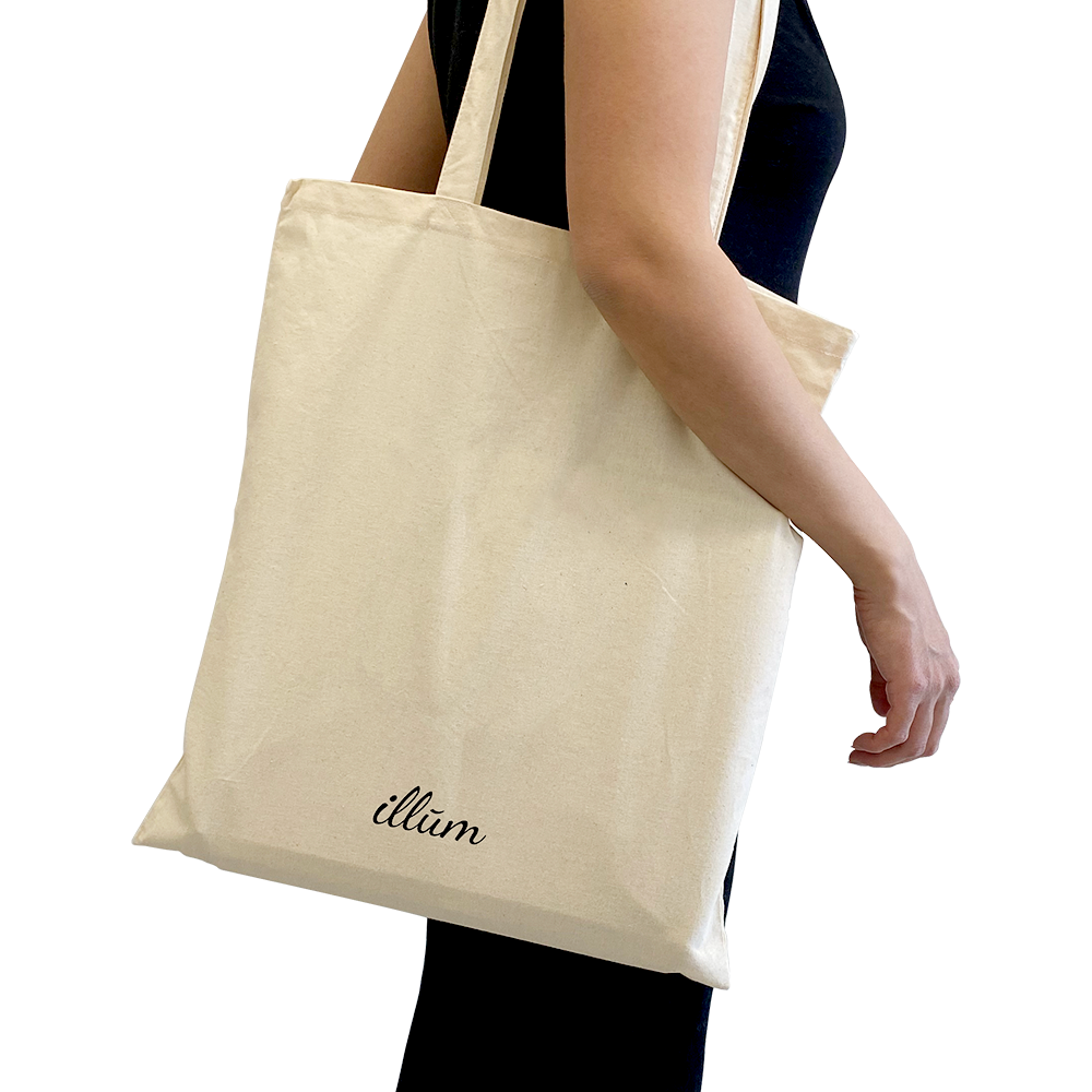 Cotton canvas top tote bag